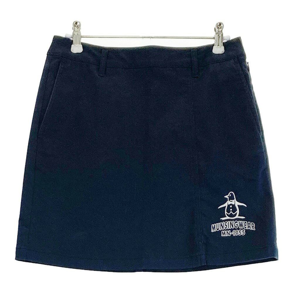 【未使用】マンシングウェア munsingwear ゴルフウェア スカートL紺 Munsingwear 公式 マンシングウェア カットソースカート