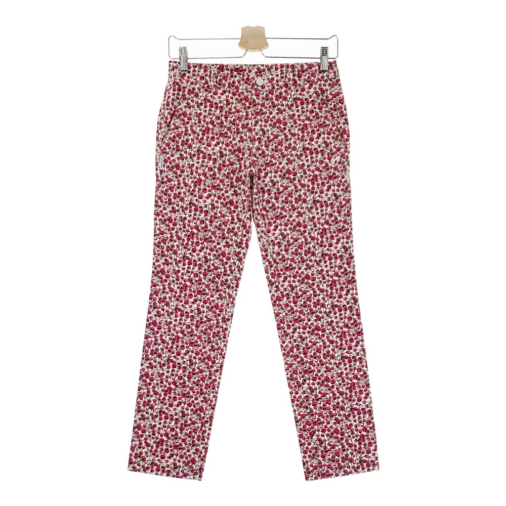 MASTER BUNNY EDITION マスターバニーエディション ストレッチパンツ 花柄 ホワイト系 0 【中古】ゴルフウェア レディース