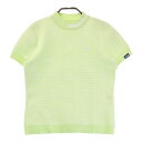 FILA GOLF フィラゴルフ 半袖 ニットセーター チェック柄 グリーン系 M 【中古】ゴルフウェア レディース