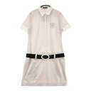 EFFICACE エフィカス 半袖ワンピース ブラウン系 2 【中古】ゴルフウェア レディース