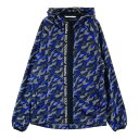 TIGORA ティゴラ ジップパーカー 総柄 ブルー系 M 【中古】ゴルフウェア レディース