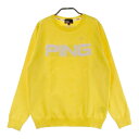 PING ピン 2022年モデル ニットセーター イエロー系 M 【中古】ゴルフウェア レディース