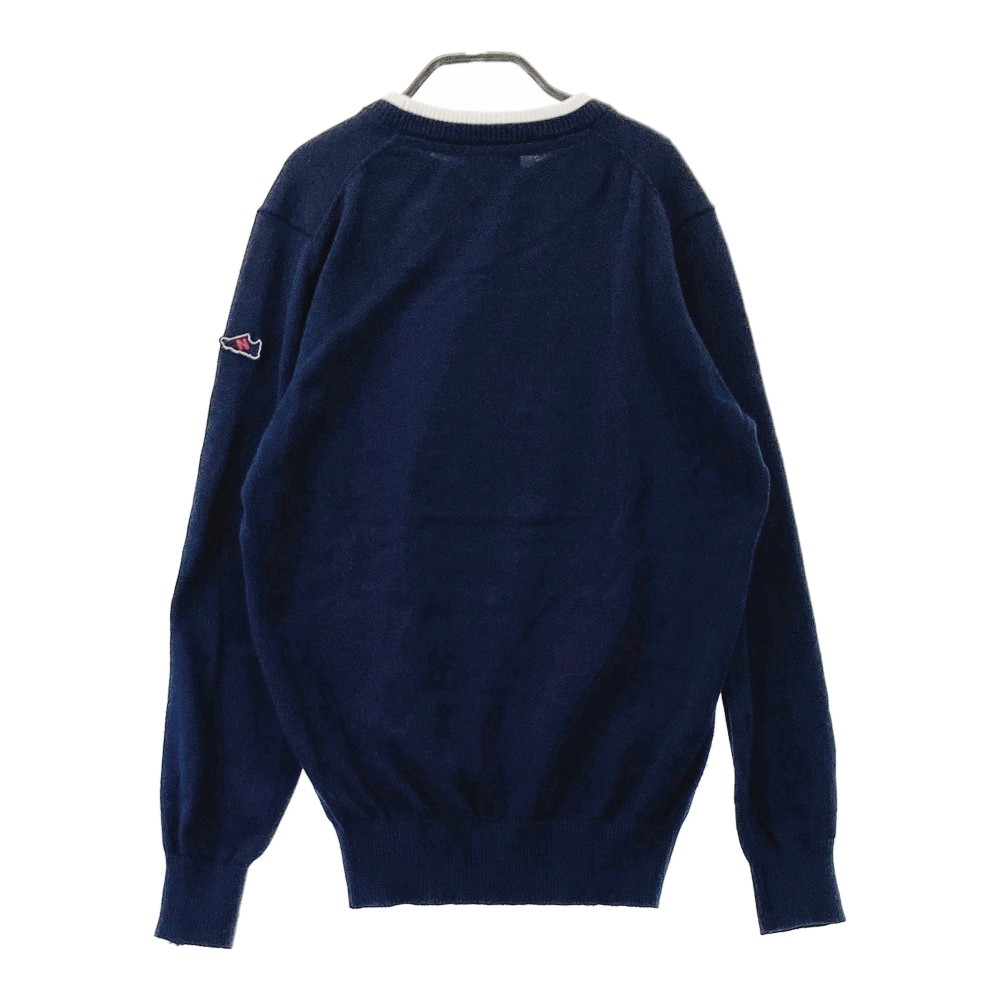 NEW BALANCE GOLF ニューバランス 長袖 ニットセーター ネイビー系 4 【中古】ゴルフウェア レディース