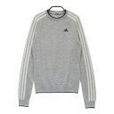 ADIDAS GOLF アディダスゴルフ HG8279 ニットセーター グレー系 S 【中古】ゴルフウェア レディース