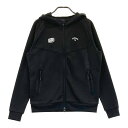 CALLAWAY キャロウェイ スウェット 長袖 ジップパーカー ブラック系 M 【中古】ゴルフウェア レディース