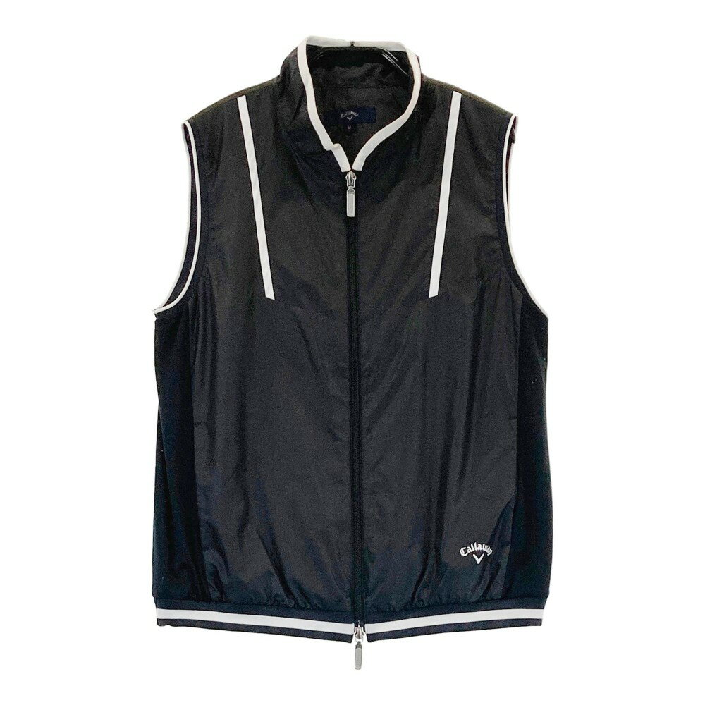 CALLAWAY キャロウェイ ジップベスト ブラック系 M 【中古】ゴルフウェア レディース