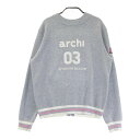 ARCHIVIO アルチビオ ニット ジップジャケット グレー系 38 【中古】ゴルフウェア レディース