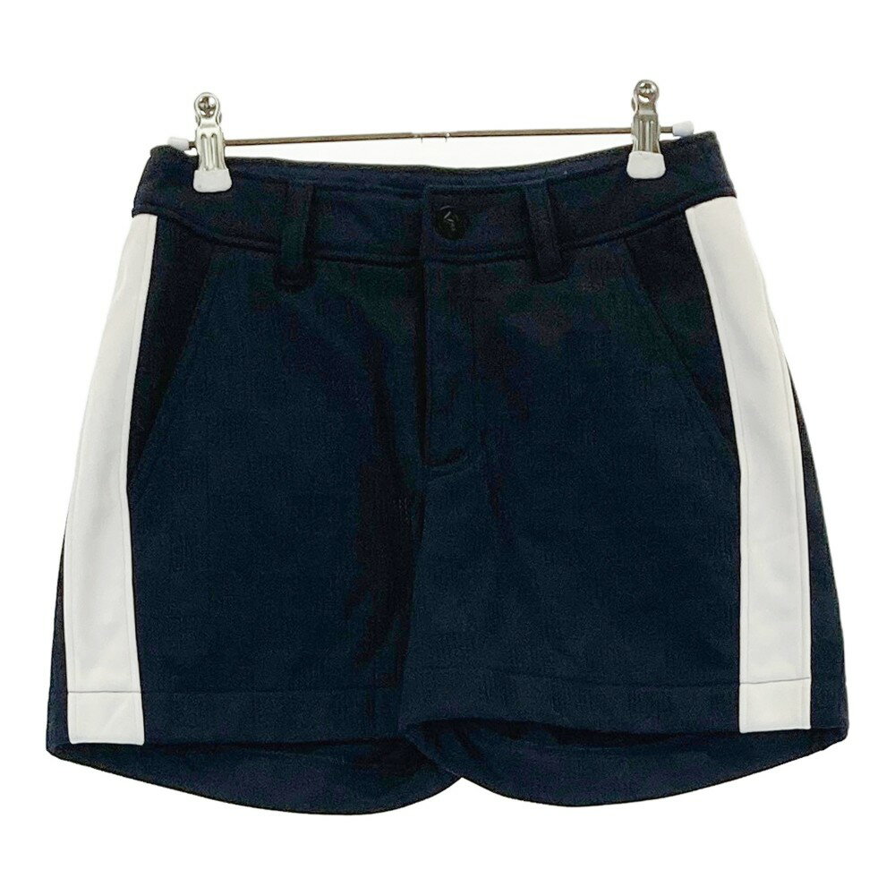VIVA HEART ビバハート 裏起毛ショートパンツ ネイビー系 38 【中古】ゴルフウェア レディース