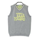 VIVA HEART ビバハート ニットベスト グレー系 38 【中古】ゴルフウェア レディース