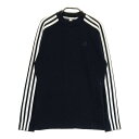 ADIDAS GOLF アディダスゴルフ ウール混 ニットセーター ブラック系 M 【中古】ゴルフウェア レディース