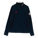 PEARLY GATES パーリーゲイツ 裏起毛 ハイネックスウェット ネイビー系 0 【中古】ゴルフウェア レディース