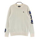 PEARLY GATES パーリーゲイツ 2023年 裏地付き ニットセーター ホワイト系 0 【中古】ゴルフウェア レディース