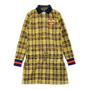 ADMIRAL アドミラル 長袖ポロワンピース チェック柄 イエロー系 L 【中古】ゴルフウェア レディース