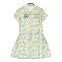 VIVA HEART ビバハート replie 018-61341 半袖ワンピース 花 総柄 ホワイト系 42 【中古】ゴルフウェア レディース