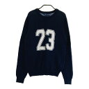 23区GOLF ニジュウサンクゴルフ ニットセーター ネイビー系 1 【中古】ゴルフウェア レディース