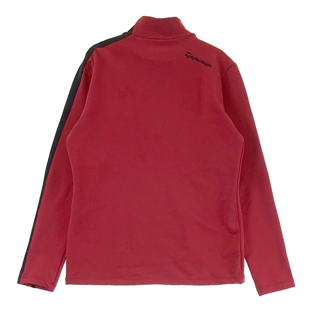 TAYLOR MADE テーラーメイド 裏起毛 ハイネック 長袖 Tシャツ レッド系 M 【中古】ゴルフウェア レディース