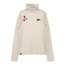 FILA GOLF フィラゴルフ タートルネック ニットセーター ベージュ系 LL 【中古】ゴルフウェア レディース