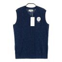 ZOY ゾーイ 48706 ニットベスト ネイビー系 40 【中古】ゴルフウェア レディース