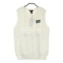 ZOY ゾーイ 071576705 ニットベスト ホワイト系 40 【中古】ゴルフウェア レディース
