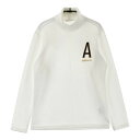 ADIDAS GOLF アディダスゴルフ タートルネック ニットセーター ホワイト系 L 【中古】ゴルフウェア レディース