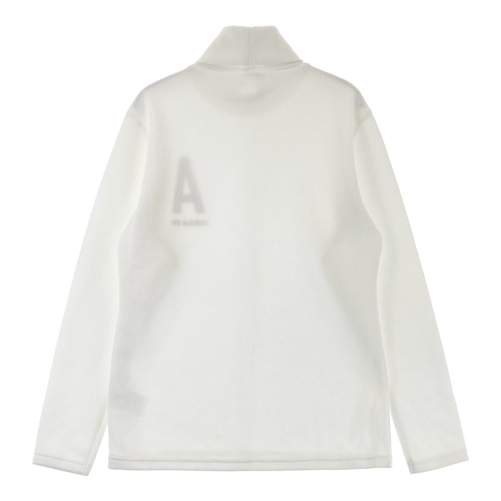 ADIDAS GOLF アディダスゴルフ タートルネック ニットセーター ホワイト系 L 【中古】ゴルフウェア レディース