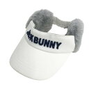 JACK BUNNY ジャックバニー 2022年 サンバイザー ホワイト系 FR 【中古】ゴルフウェア