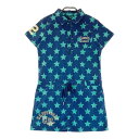 CUARTO UNITED クアルトユナイテッド 半袖ポロ ワンピース ネイビー系 M 【中古】ゴルフウェア レディース