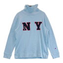 CHAMPION GOLF チャンピオンゴルフ ニットセーター ブルー系 LARGE 【中古】ゴルフウェア レディース