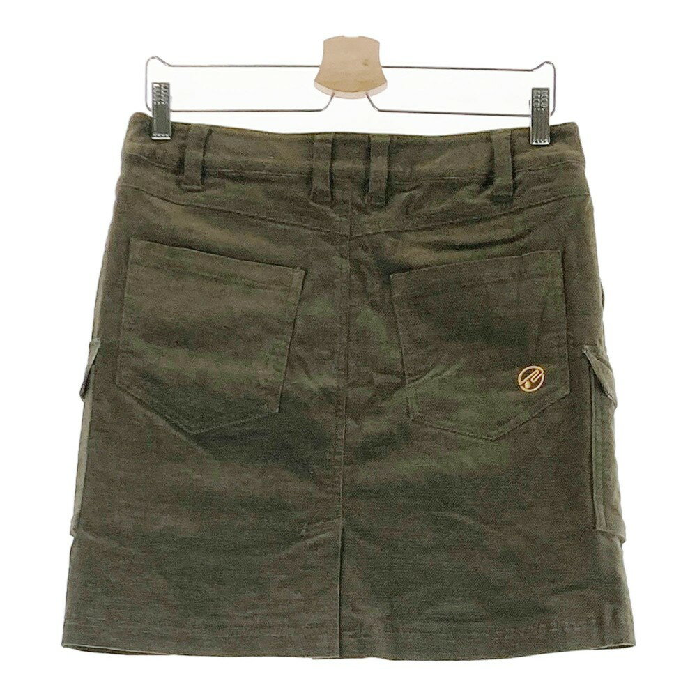ROSASEN ロサーセン コーデュロイ スカート カーキ系 42 【中古】ゴルフウェア レ...