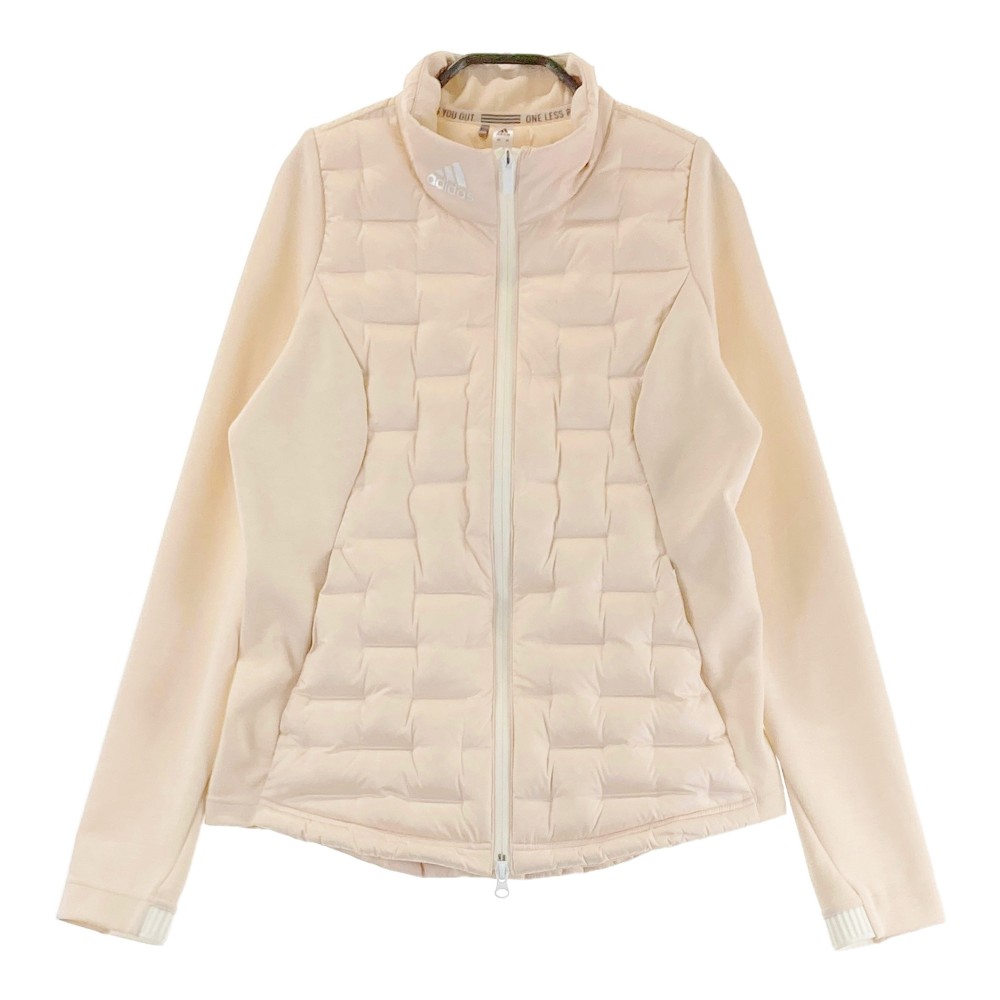 ADIDAS GOLF アディダスゴルフ 切替 ダウンジャケット オレンジ系 L 【中古】ゴルフウェア レディース