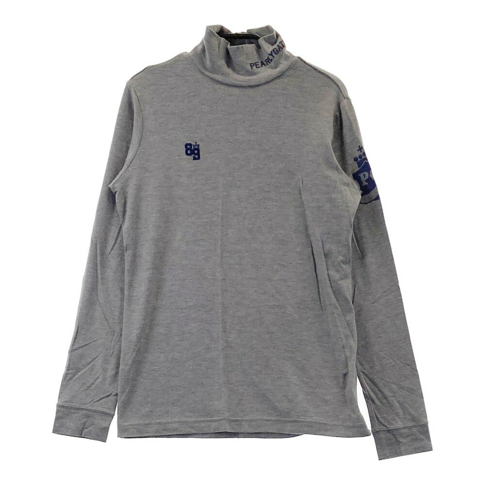 PEARLY GATES パーリーゲイツ ハイネック 長袖Tシャツ グレー系 0 【中古】ゴルフウェア レディース
