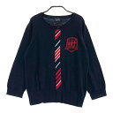 PEARLY GATES パーリーゲイツ ニットセーター ネイビー系 2 【中古】ゴルフウェア レディース