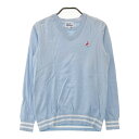 JACK BUNNY ジャックバニー Vネックニットセーター ブルー系 1 【中古】ゴルフウェア レディース