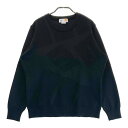MUNSING WEAR マンシングウェア ニットセーター ビックロゴ ブラック系 LL 【中古】ゴルフウェア レディース