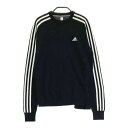 ADIDAS GOLF アディダスゴルフ GV1250 長袖ニットセーター ブラック系 M 【中古】ゴルフウェア レディース