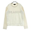 DANCE WITH DRAGON ダンスウィズドラゴン ニットセーター ホワイト系 3 【中古】ゴルフウェア レディース