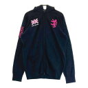 ADMIRAL アドミラル ニットジップパーカー ネイビー系 L 【中古】ゴルフウェア レディース