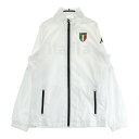 KAPPA GOLF カッパゴルフ 2way ジップジャケット 裏メッシュ ホワイト系 L 【中古】ゴルフウェア レディース