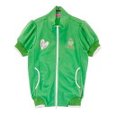 VIVA HEART ビバハート 012-59440 半袖ジップジャケット グリーン系 40 【中古】ゴルフウェア レディース