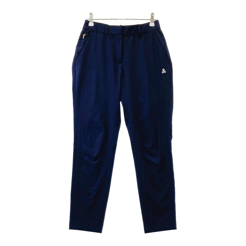 AND PER SE アンパスィ AFS50003E4 ストレッチ ロングパンツ ネイビー系 S 【中古】ゴルフウェア レディース