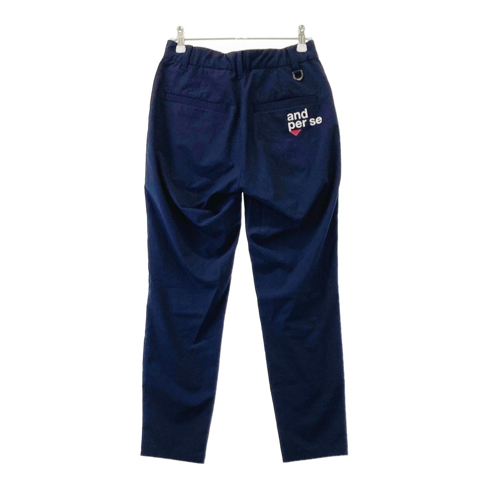 AND PER SE アンパスィ AFS50003E4 ストレッチ ロングパンツ ネイビー系 S 【中古】ゴルフウェア レディース