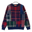 BEAMS GOLF ビームスゴルフ ニットセーター 総柄 レッド系 L 【中古】ゴルフウェア レディース