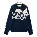 VIVA HEART ビバハート ニットセーター ネイビー系 40 【中古】ゴルフウェア レディース