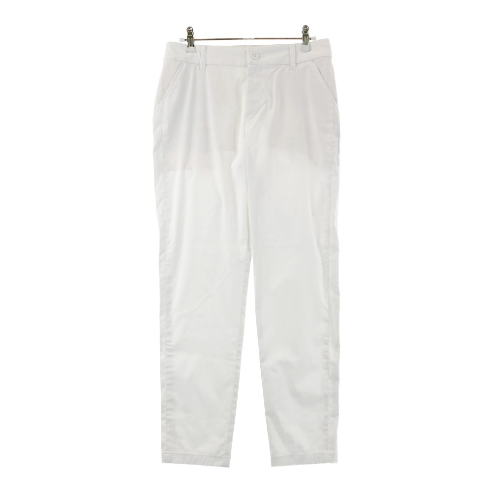 23区GOLF ニジュウサンクゴルフ ストレッチ ロングパンツ ホワイト系 64 【中古】ゴルフウェア レディース