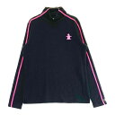 MUNSING WEAR マンシングウェア ハイネック 長袖Tシャツ ブラック系 L 【中古】ゴルフウェア レディース
