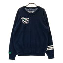 PEARLY GATES パーリーゲイツ 長袖 ニットセーター ネイビー系 1 【中古】ゴルフウェア レディース