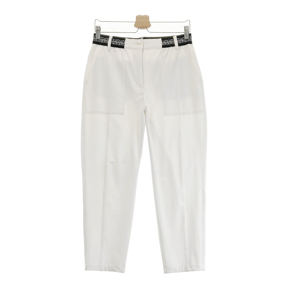 CALLAWAY キャロウェイ 2024年モデル レッドレーベル ストレッチパンツ ホワイト系 L 【中古】ゴルフウェア レディース