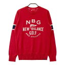 NEW BALANCE GOLF ニューバランス ウール混 ニットセーター レッド系 2 【中古】ゴルフウェア レディース