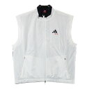 ADIDAS GOLF アディダスゴルフ ×JAY3LLE/2024年モデル 中綿 ジップベスト ホワイト系 L 【中古】ゴルフウェア レディース