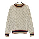 Sandie サンディ ニットセーター 総柄 ベージュ系 S 【中古】ゴルフウェア レディース